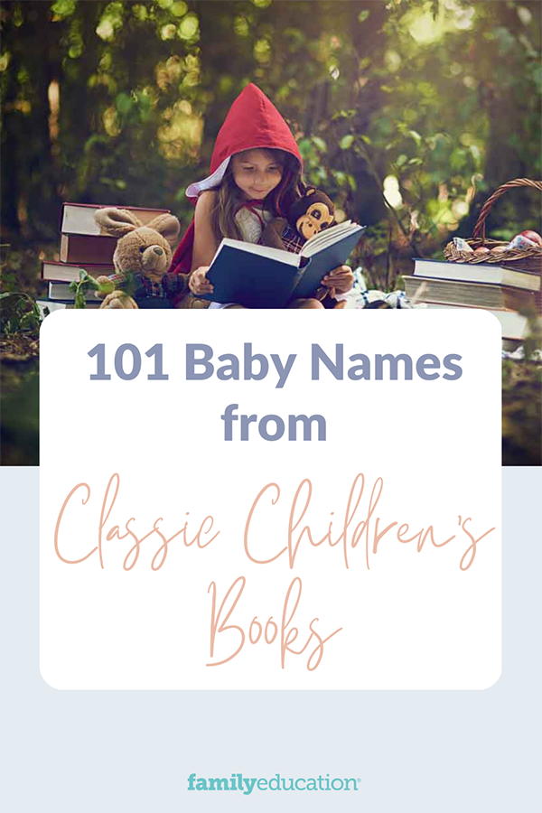 pinterest graphic of children's book names