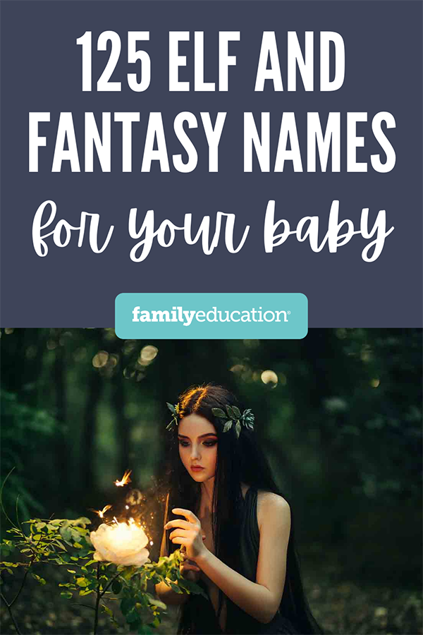 pinterest graphic of fantasy names