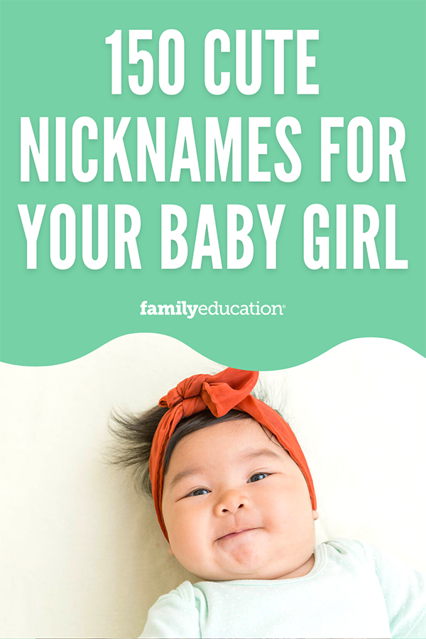 pinterest graphic of cute girl nicknames