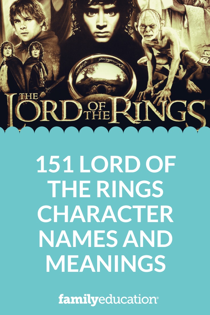151 Lord of the Rings Character Names and Meanings