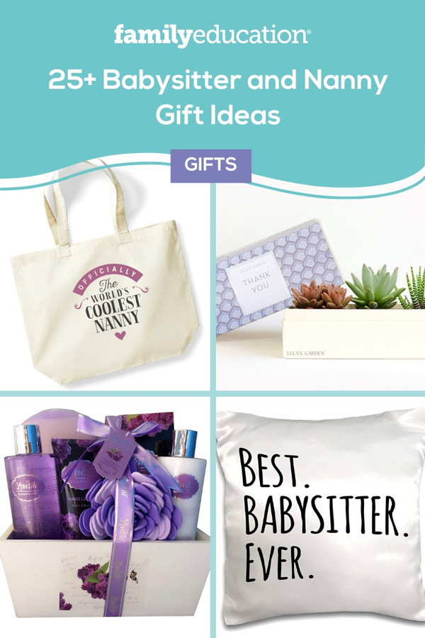 Pinterest collage of 25+ Babysitter/Nanny Gift Idea_pin it