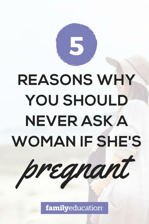 pinterest graphic for 5 reasons you should never ask a woman if she's pregnant