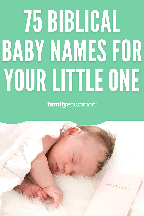 pinterest graphic of biblical baby names