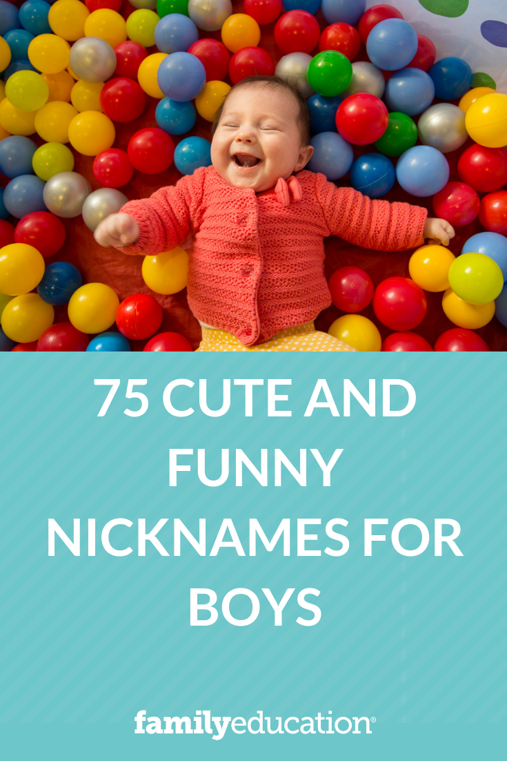Pinterest image - 75 Cute and Funny Nicknames for Boys