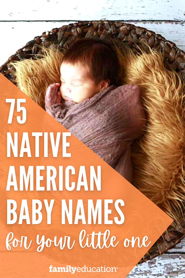 pinterest graphic of native american names