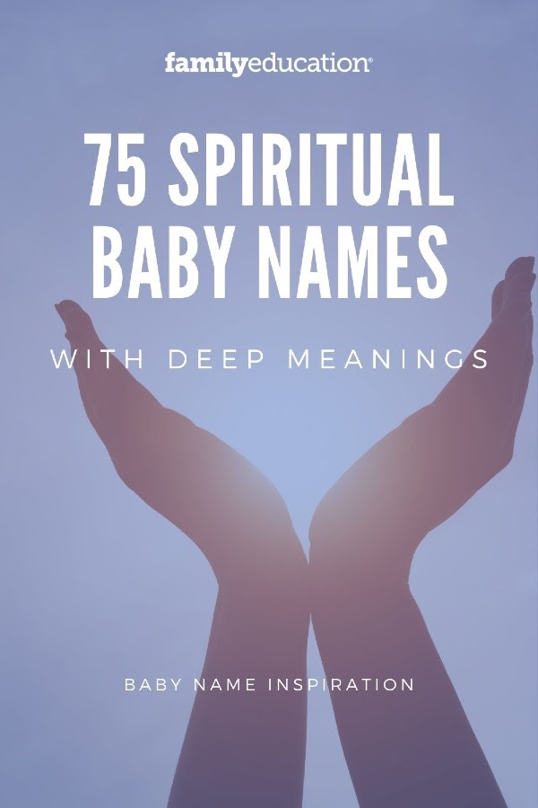 pinterest graphic of spiritual names