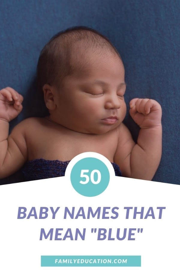 Pinterest Graphic for Baby Names that Mean Blue