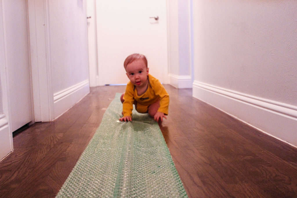 Activities for Toddlers: Bubble Wrap Walkway