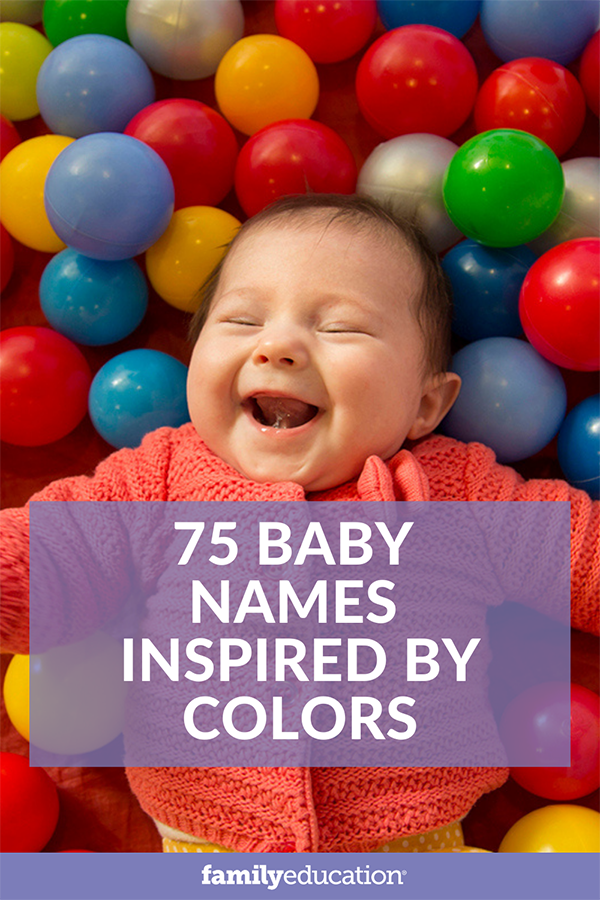 pinterest graphic of color inspired names