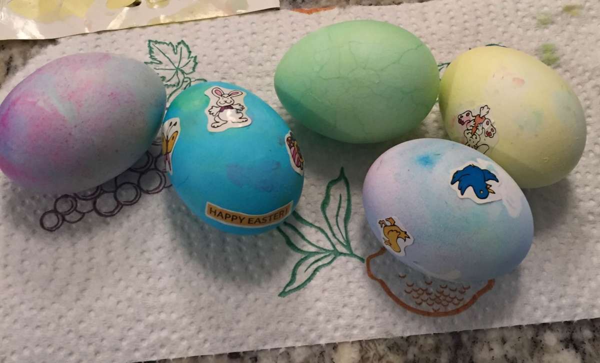 Dyed Easter Eggs Craft