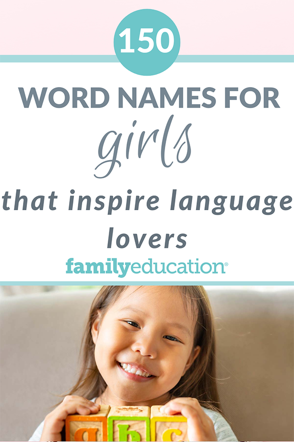 pinterest graphic of word girl names