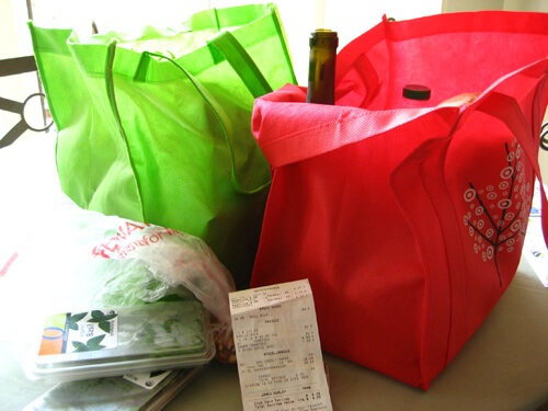 Going Green Reusable Grocery Bags