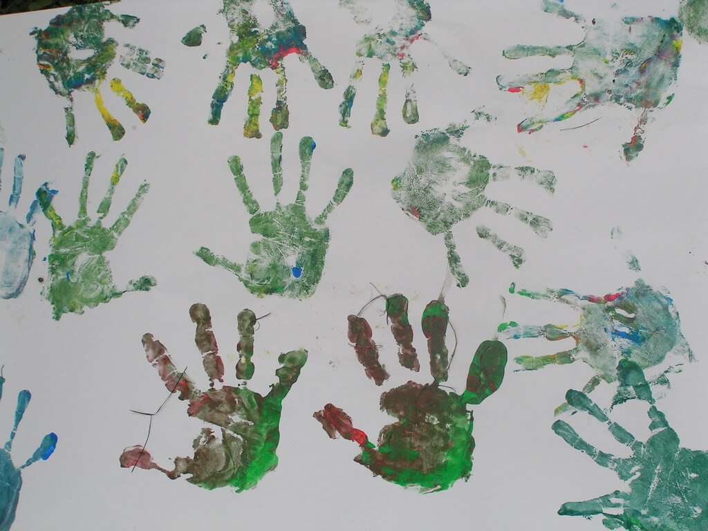 Colorful Handprint Craft