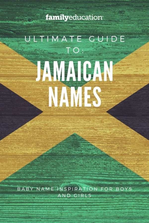 pinterest graphic of Jamaican Names