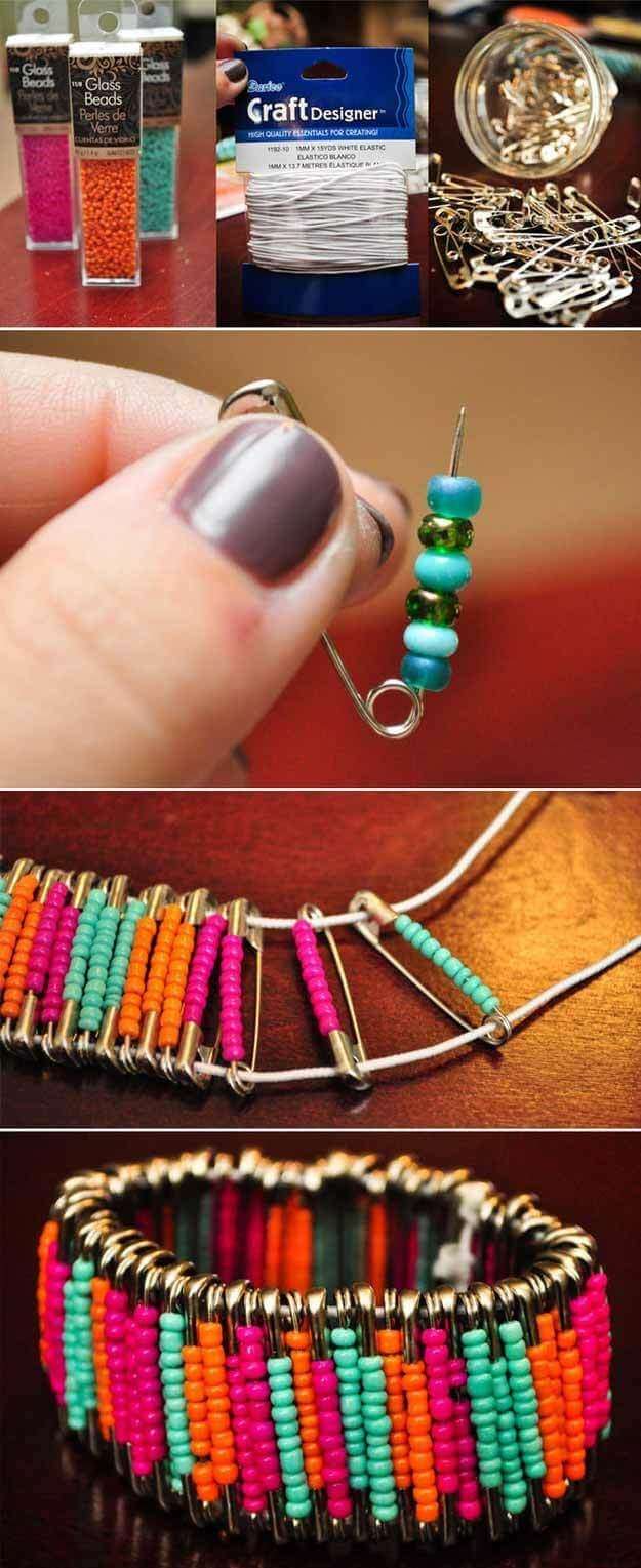 Beaded Bracelet Jewelry Craft for Kids