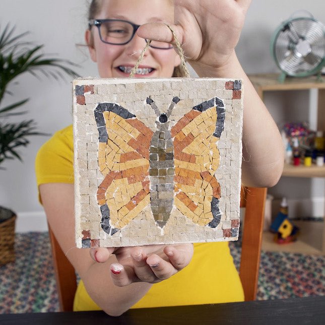Make a Real Mosaic-Butterfly