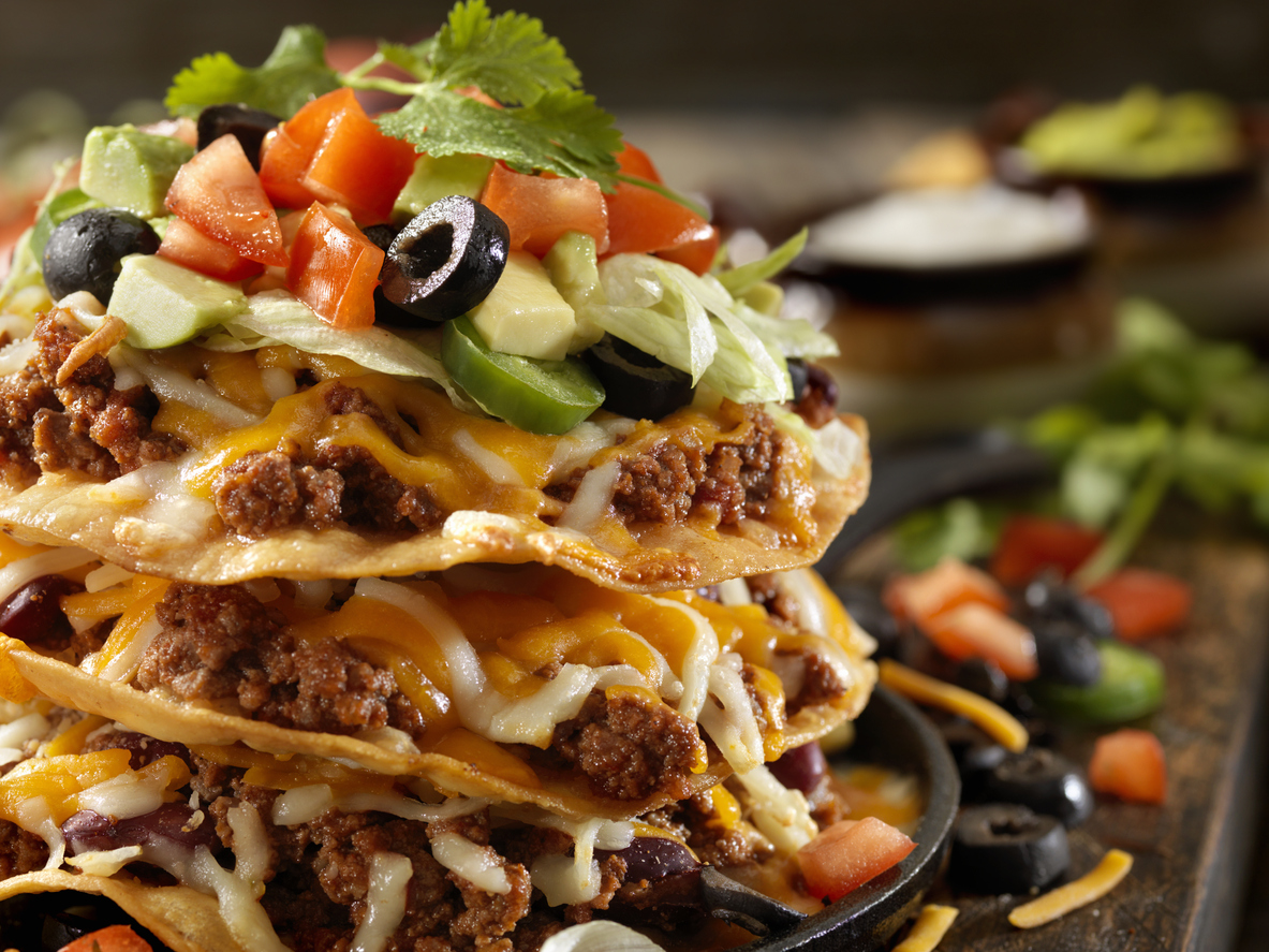 Chilli Cheese Tostada Tower 