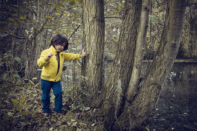 Child Exploring in Nature