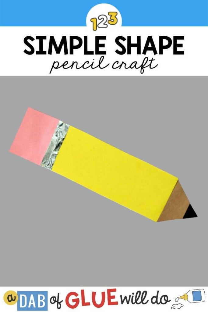 Simple Shape Pencil Craft Activity for Kindergarteners