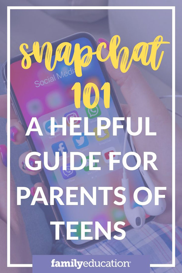 Pinterest graphic Snapchat 101: A Helpful Guide For Parents