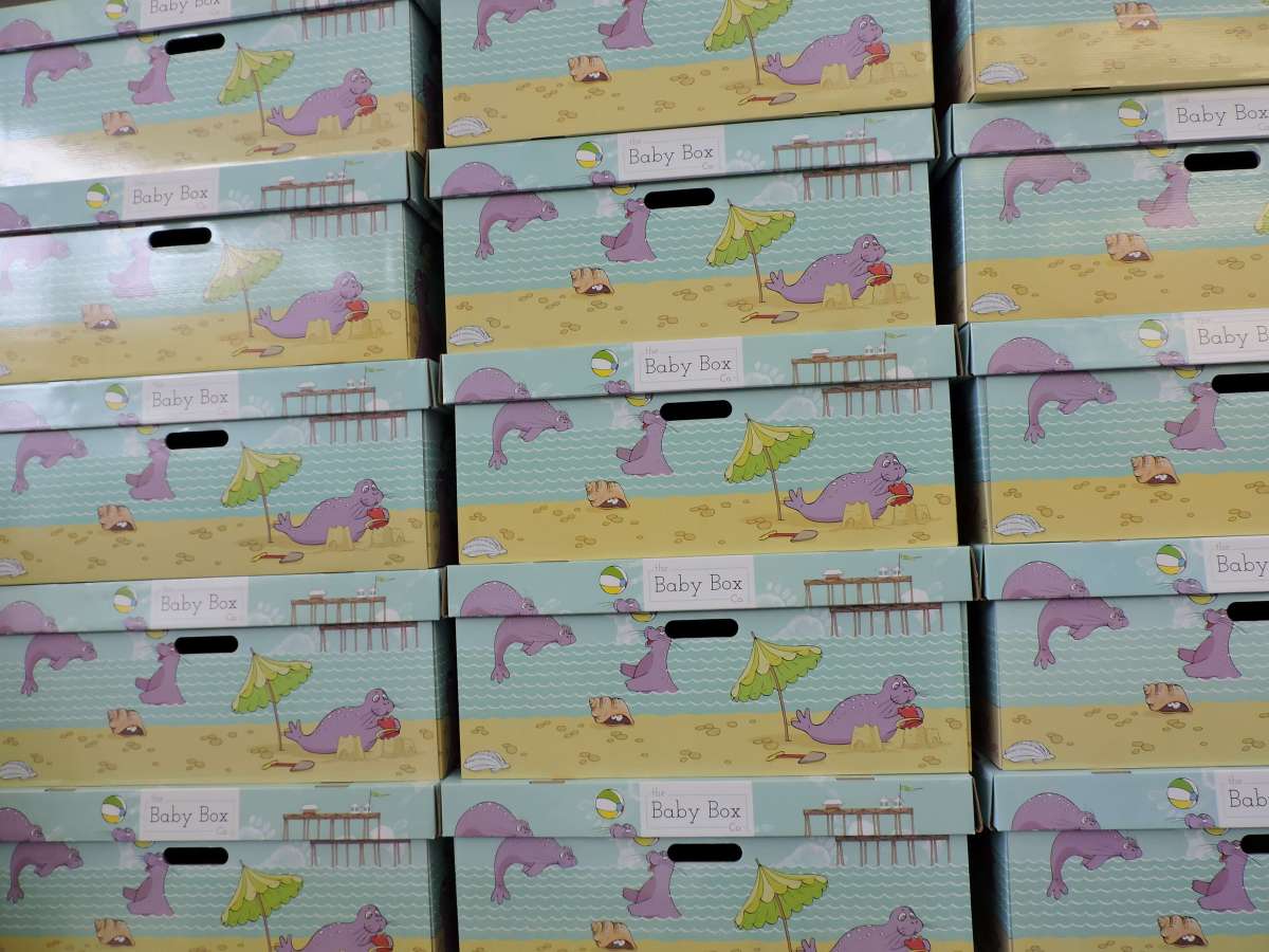 Stacks of Baby Boxes for Parents