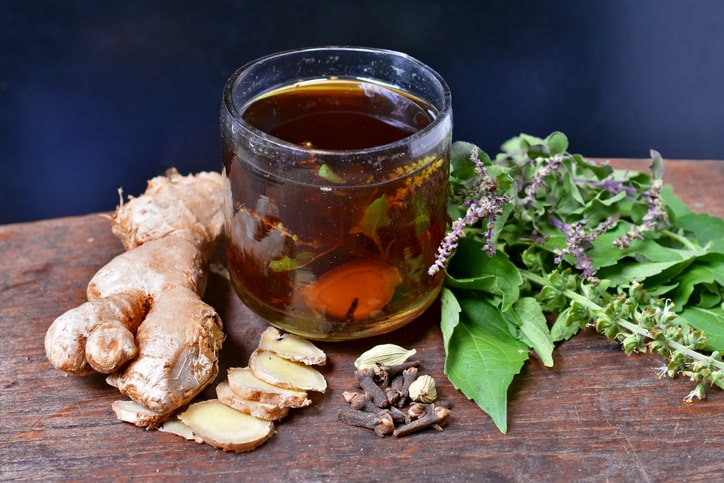 Herbal tea adaptogen for boosting immune system