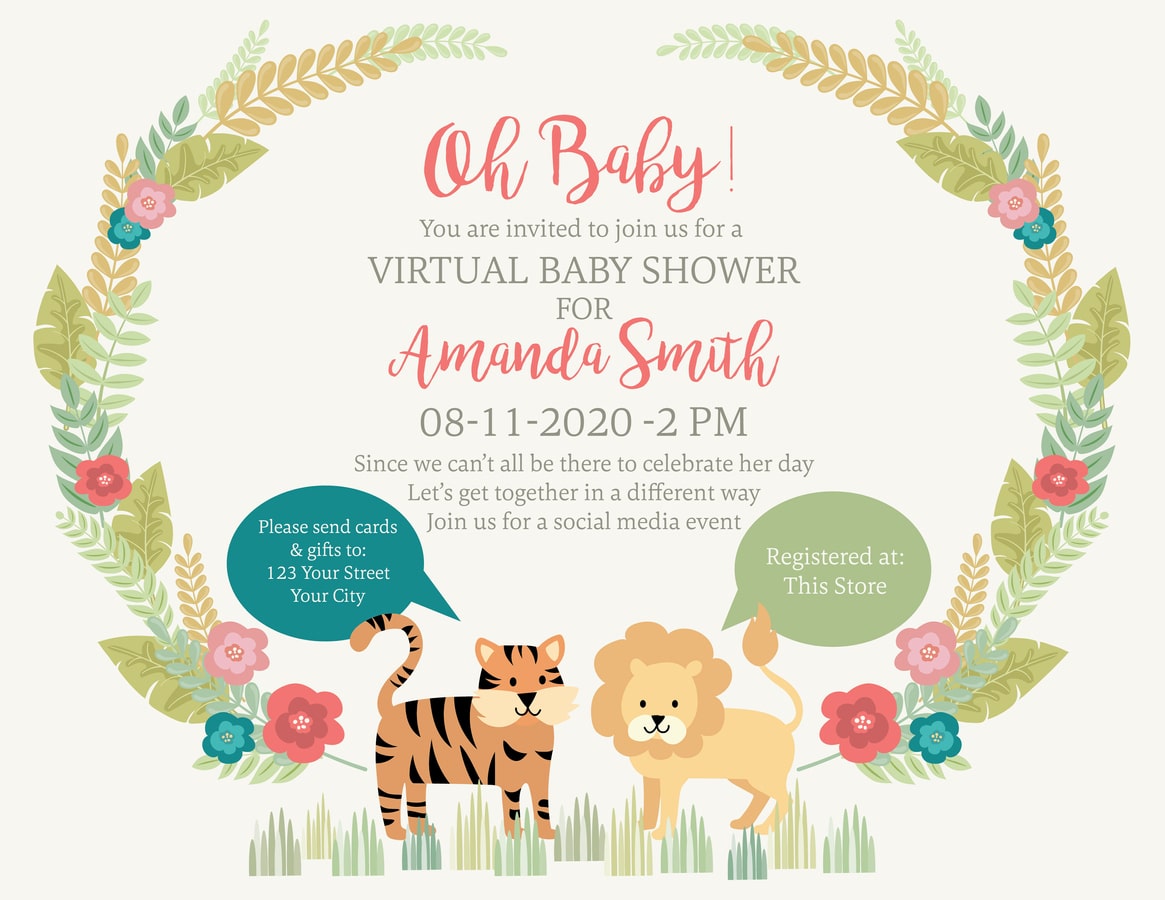 animal themed baby shower idea; baby shower Inso