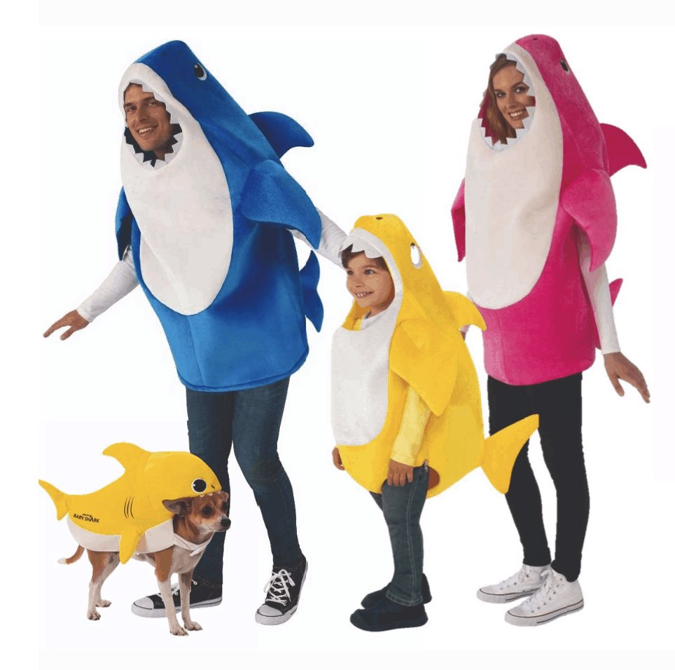 Baby Shark Group Costume Halloween 2022 Family Costume Ideas