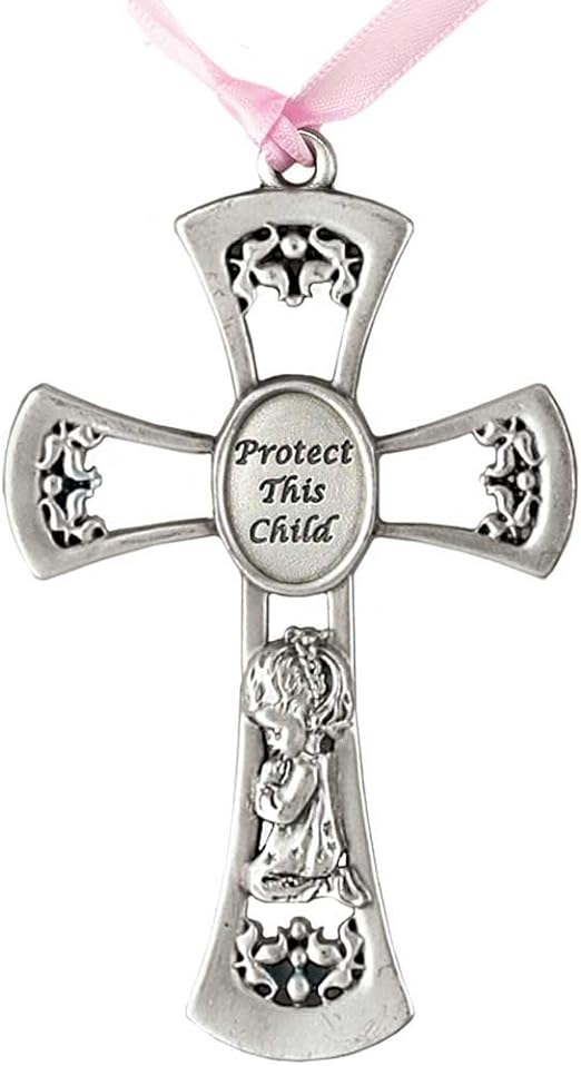 Baptism gift for baby - crib cross