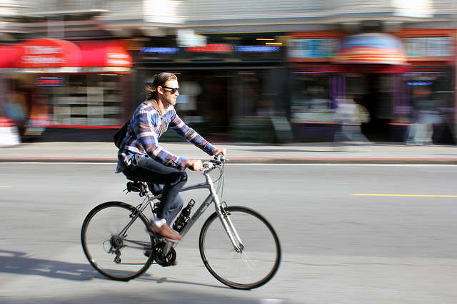 Bike to work or carpool to save gas money family budget
