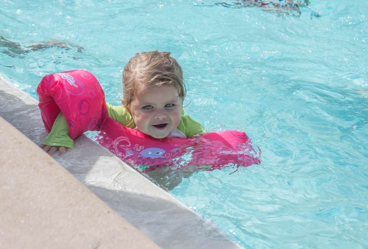 Keep an eye on children in the pool, even if they're wearing swimmies
