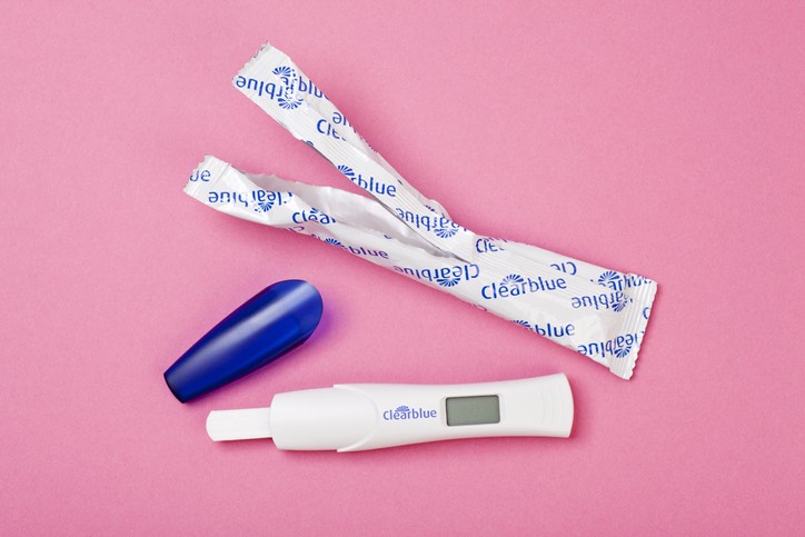 The Clearblue Rapid Detection Pregnancy Test.