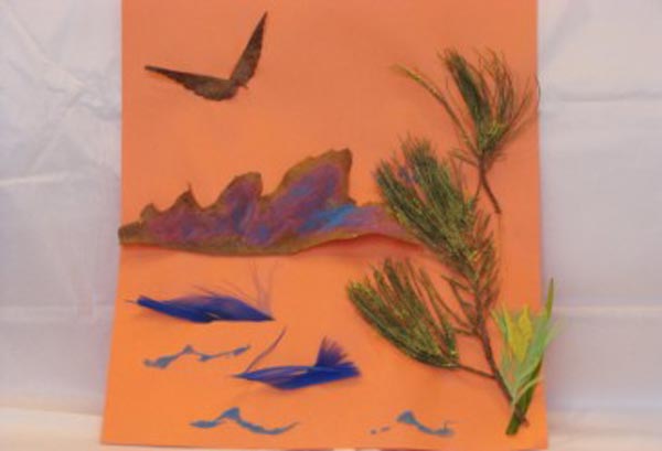 earth day crafts for kids: painted nature pictures