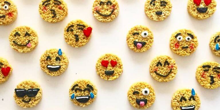 emoji rice krispie treats