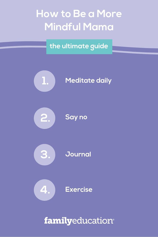 list of ways to be a more mindful mama