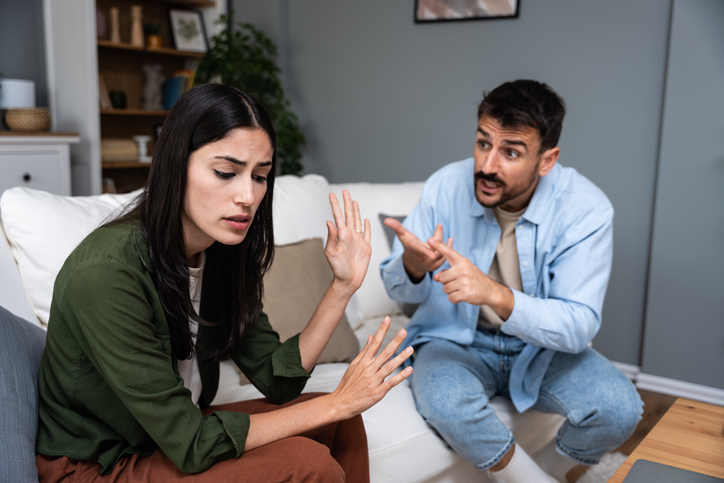 Couple fighting