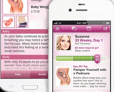 pregnancy app with weight tracker