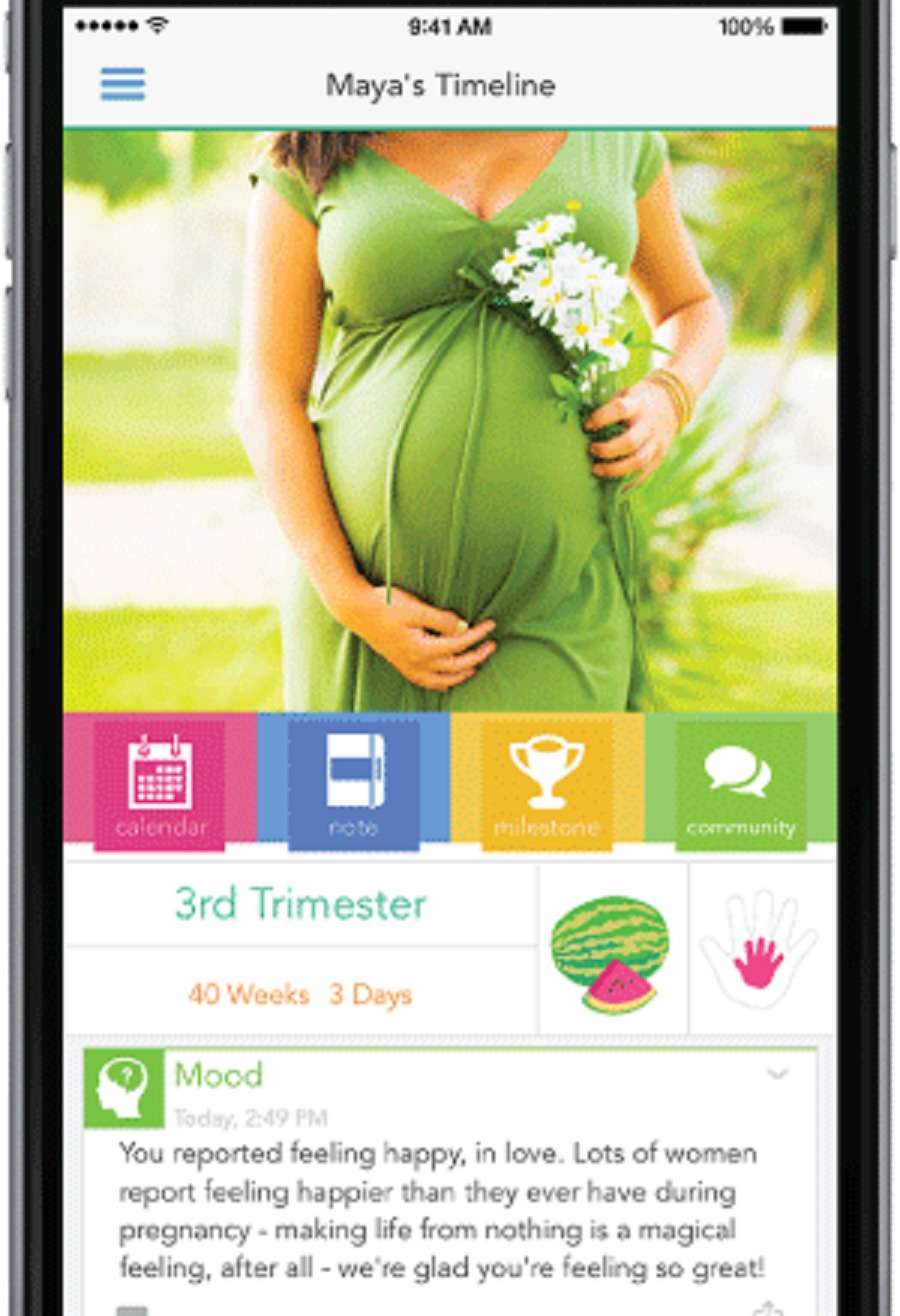 pregnancy app with weight tracker