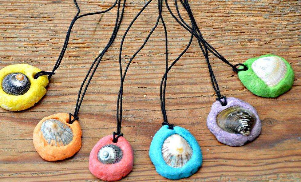 3 Rainy Day Crafts for Summer - Shell Necklace