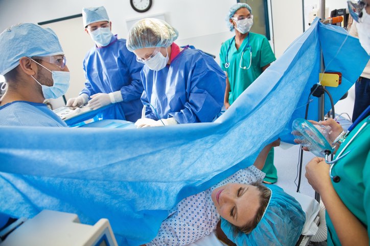 Why is a Drape Needed During a C-Section?