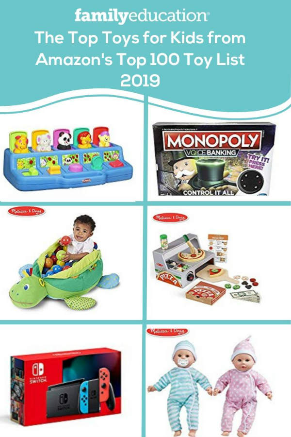 pinterest collage of top toys for kids 2019