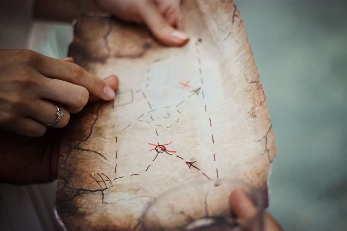 Pirate treasure map crafts for kids