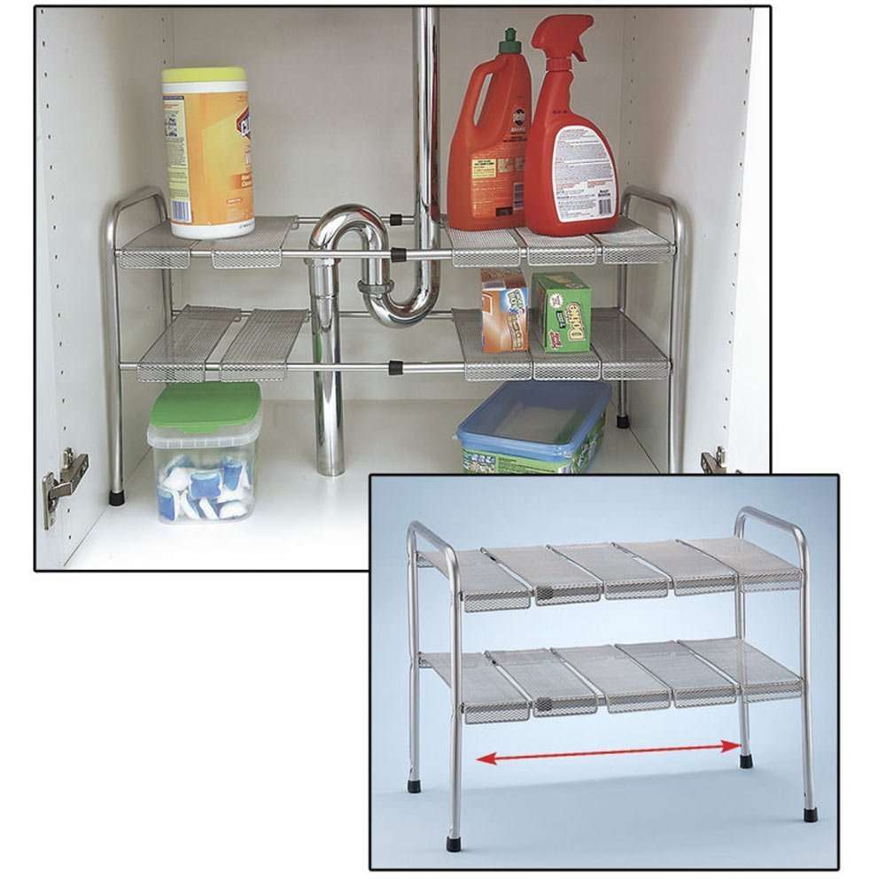 Under-the-sink organization helps keep your kitchen organized