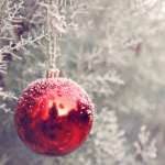 close-up of a minimalist Christmas tree 