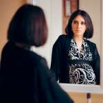 Woman in the mirror