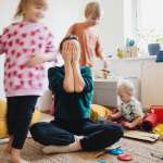 Mom and kids
