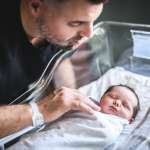 New dad and baby