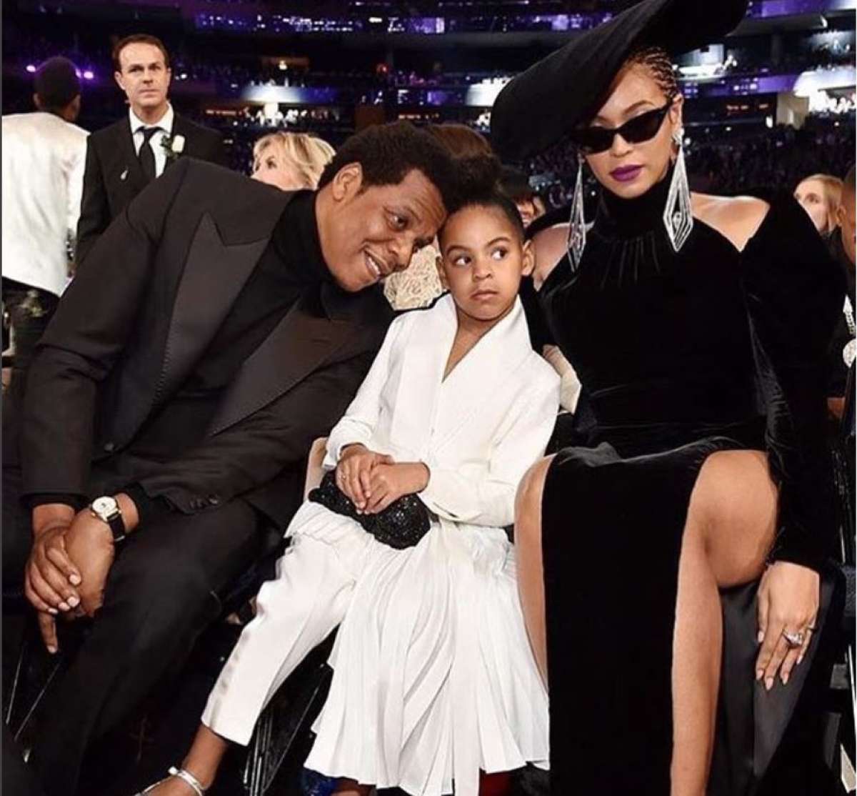 Beyonce, Blue Ivy and Jay-Z at the Grammys