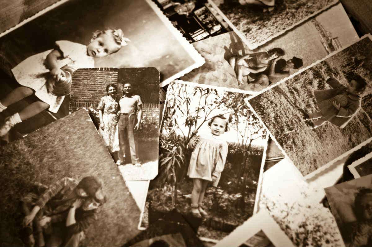 black and white photos found during genealogy research