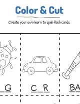 learn to spell flash cards 4